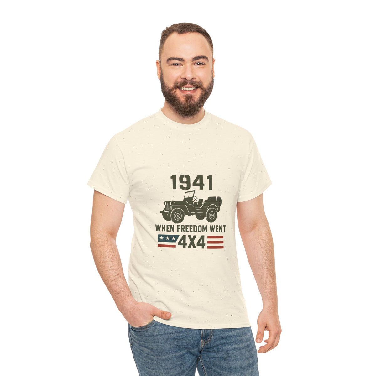1941 Jeep 'When Freedom Went 4x4' T-Shirt